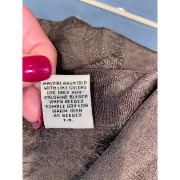 Vintage Batik green casual button down shirt. Size XXL - Picture 6 of 6